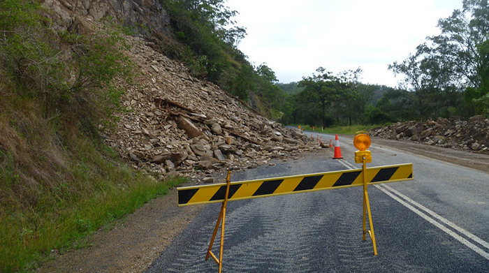 slow-moving landslides